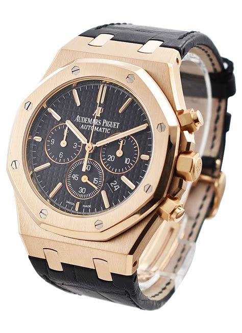 audemars piguet royal oak chronograph white gold|audemars piguet 41mm rose gold.